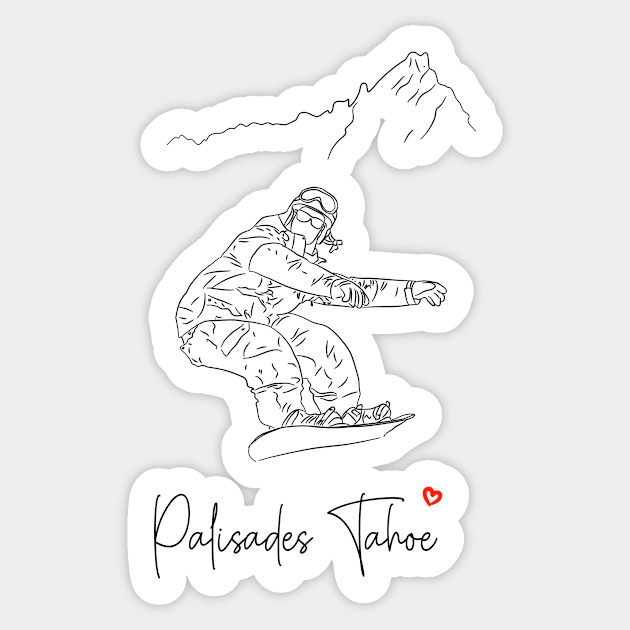 Palisades Tahoe Sticker by finngifts